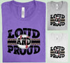 Loud and Proud Baseball Graphic Tee by Anchored Grace Boutique