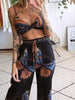 Boho Butterfly Print Top and Pants Set by Wild and Free Boutique