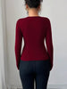 Twist Front Ring Detail Long Sleeve T-Shirt by Simply Love