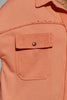 Women Exposed Seam Collared Neck Button Up Jacket with Pockets Stylish Casual Everyday Wear by Stevvex