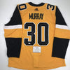 Autographed/Signed Matt Murray Pittsburgh Yellow Hockey Jersey Fanatics COA