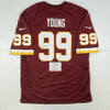 Autographed/Signed Chase Young Washington Football Team Burgundy Jersey Fanatics COA