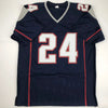 Autographed/Signed Ty Law New England Blue Football Jersey JSA COA by Hall of Fame Sports Memorabilia