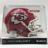 Autographed/Signed Travis Kelce Kansas City Chiefs Mini Football Helmet Beckett BAS COA