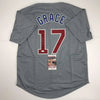 Autographed/Signed Mark Grace Chicago Grey Baseball Jersey JSA COA by Hall of Fame Sports Memorabilia