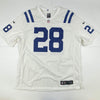 Autographed/Signed Jonathan Taylor Indianapolis Colts White Nike Game Football Jersey Fanatics COA