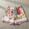 Women’s Retro Floral Print Casual Shorts by FitiqueFit