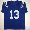 Autographed/Signed TY T.Y. Hilton Indianapolis Blue Football Jersey JSA COA