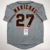 Autographed/Signed Juan Marichal San Francisco Grey Baseball Jersey JSA COA