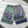 Women’s Retro Floral Print Casual Shorts by FitiqueFit