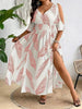 Women’s Off-Shoulder Cross V-Neck Maxi Dress by FitiqueFit