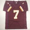 Autographed/Signed Dwayne Haskins Jr. Washington Burgundy Football Jersey JSA COA by Hall of Fame Sports Memorabilia