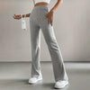 Solid Rib-Knit Pull-On Jogger Pants for Women by FitiqueFit