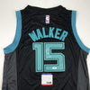 Autographed/Signed Kemba Walker Charlotte Black Basketball Jersey PSA/DNA COA