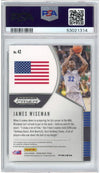 Graded 2020-21 Panini Prizm DP Draft Picks James Wiseman #42 Green Rookie RC Basketball Card PSA 10 Gem Mint