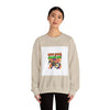Stay Calm Crash Out Crewneck Sweatshirt | neon graffiti, meltdown design by Tristan’s Treehouse