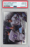 Graded 2016 Topps Update Trevor Story #US150 Rainbow Foil Rookie RC Baseball Card PSA 10 Gem Mint