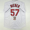 Autographed/Signed Shane Bieber Cleveland White Baseball Jersey JSA COA by Hall of Fame Sports Memorabilia