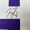 Framed Autographed/Signed Joe Burrow 35x39 LSU Tigers Purple Authentic Nike Game Football Jersey Fanatics COA