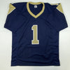 Autographed/Signed Sean McVay Los Angeles LA Dark Blue Football Jersey Beckett BAS COA