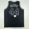 Autographed/Signed George Gervin San Antonio Black Basketball Jersey Beckett BAS COA by Hall of Fame Sports Memorabilia