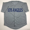Autographed/Signed Chris Taylor Los Angeles LA Grey Baseball Jersey JSA COA