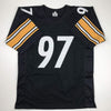 Autographed/Signed Cameron Cam Heyward Pittsburgh Black Football Jersey JSA COA
