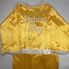 Autographed/Signed Ric Flair Nature Boy Yellow WWE Replica Wrestling Robe JSA COA Auto