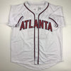 Autographed/Signed Ronald Acuna Jr. Atlanta White Baseball Jersey JSA COA