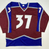 Autographed/Signed JT J.T. Compher Colorado Maroon Hockey Jersey PSA/DNA COA