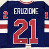 Autographed/Signed Mike Eruzione Blue Team USA Miracle On Ice 1980 Hockey Jersey JSA COA