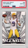 Graded 2020 Leaf Draft Joe Burrow #85 Touchdown Kings Rookie RC Football Card PSA 10 Gem Mint