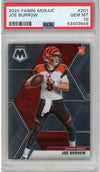 Graded 2020 Panini Mosaic Joe Burrow #201 Rookie RC Football Card PSA 10 Gem Mint
