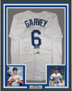 Framed Autographed/Signed Steve Garvey 35x39 Los Angeles LA White Baseball Jersey PSA/DNA COA