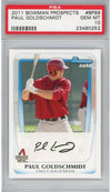 Graded 2011 Bowman Prospects Paul Goldschmidt #BP99 Rookie RC Baseball Card PSA 10 Gem Mint