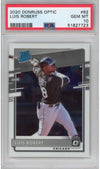 Graded 2020 Panini Donruss Optic Luis Robert #62 Rookie RC Baseball Card PSA 10 Gem Mint