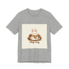 Stay Cozy Bunny T-Shirt | cute animal illustration, winter forest art by Tristan’s Treehouse