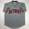 Autographed/Signed Cecil Fielder Detroit Grey Baseball Jersey JSA COA