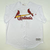 Autographed/Signed Red Schoendienst St. Louis White Baseball Jersey Beckett BAS COA