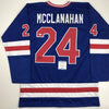Autographed/Signed Rob McClanahan Blue Team USA Miracle On Ice 1980 Olympics Hockey Jersey Beckett BAS COA