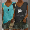 2-Pack Women's V-Neck Sleeveless Tank Tops – Loose Fit Casual Summer Beach Shirts by FitiqueFit
