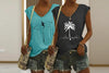 2-Pack Women's V-Neck Sleeveless Tank Tops – Loose Fit Casual Summer Beach Shirts by FitiqueFit