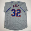 Autographed/Signed Steven Matz New York Grey Baseball Jersey JSA COA