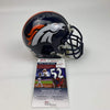 Autographed/Signed Terrell Davis Denver Broncos Mini Football Helmet JSA COA