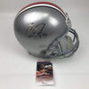 Autographed/Signed Carlos Hyde Ohio State Buckeyes Full Size FS F/S Replica College Football Helmet JSA COA