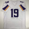 Autographed/Signed Adam Thielen Minnesota White Football Jersey JSA COA