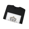 Ornate Pin Emblem Crewneck Sweatshirt | brooch graphic, baroque print by Tristan’s Treehouse