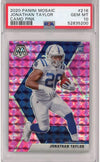 Graded 2020 Panini Mosaic Jonathan Taylor #216 Pink Camo Rookie RC Football Card PSA 10 Gem Mint