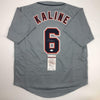 Autographed/Signed Al Kaline Detroit Grey Baseball Jersey JSA COA