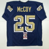 Autographed/Signed LeSean McCoy Pittsburgh Blue College Football Jersey JSA COA